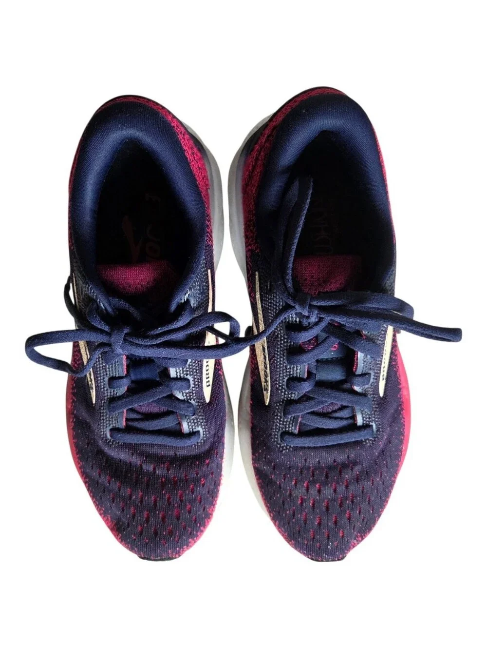 Brooks Ghost 16 Womens Running Shoes Navy Blue Pink Size 5.5 B